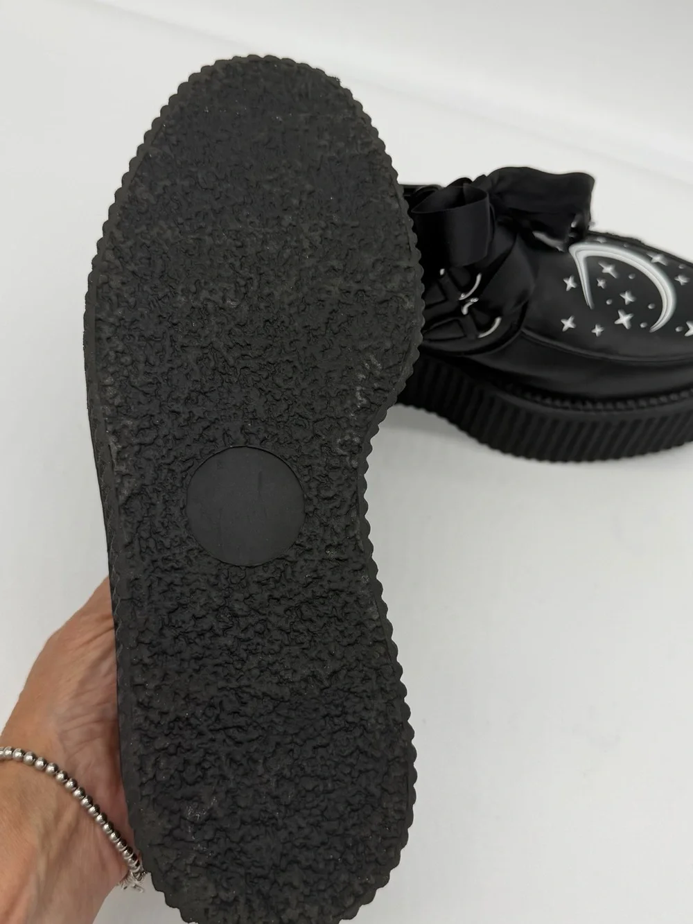 KILLSTAR Celestial Moon Star Platform Creepers Goth Shoes Size 7
